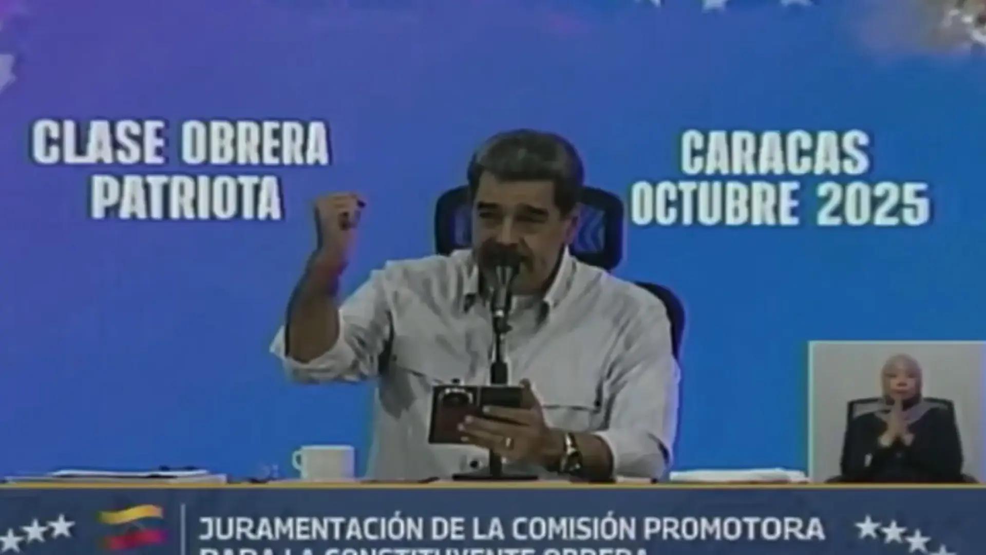 El 'show' de Maduro imitando a Tarzán en inglés para pedir paz a EEUU: "¡Not war, not war, yes peace, yes peace!"