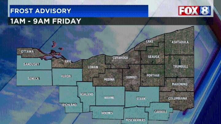 Forecast: Frost Advisory to begin overnight in NE Ohio
