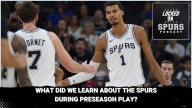 What did we learn about the Spurs after the preseason?