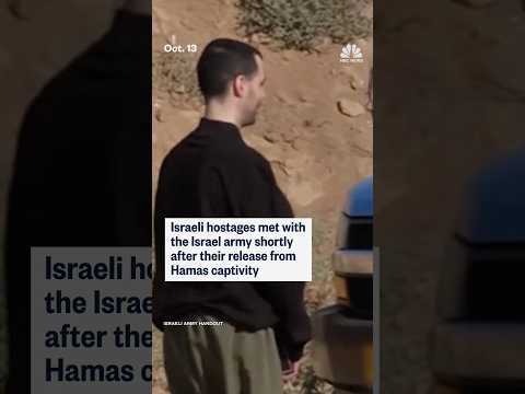 Israeli hostages met with the Israel army shortly after their release from Hamas captivity