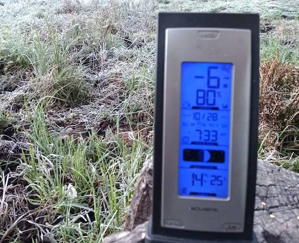 Se congela La Rosilla, amanecieron a