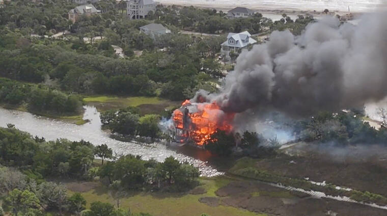 Fire consumes the home of a South Carolina state judge