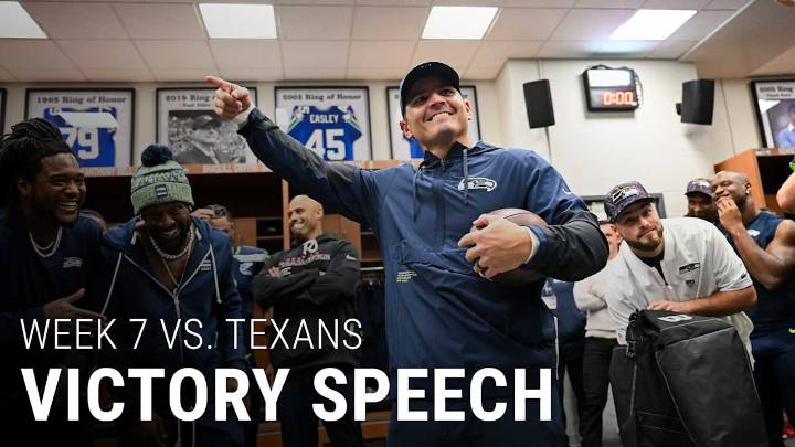 Head Coach Mike Macdonald's Postgame Victory Speech After The Week 7 Win Over The Texans On MNF