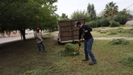 Limpian y renuevan parque lineal en Jardines Residencial