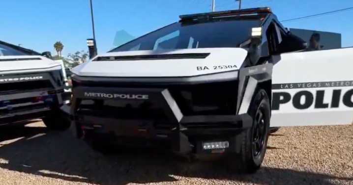 Las Vegas police add Tesla Cybertrucks to patrol fleet with private funding