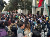 Siguen protestas ante la Andi exigiendo cortar relaciones con Israel
