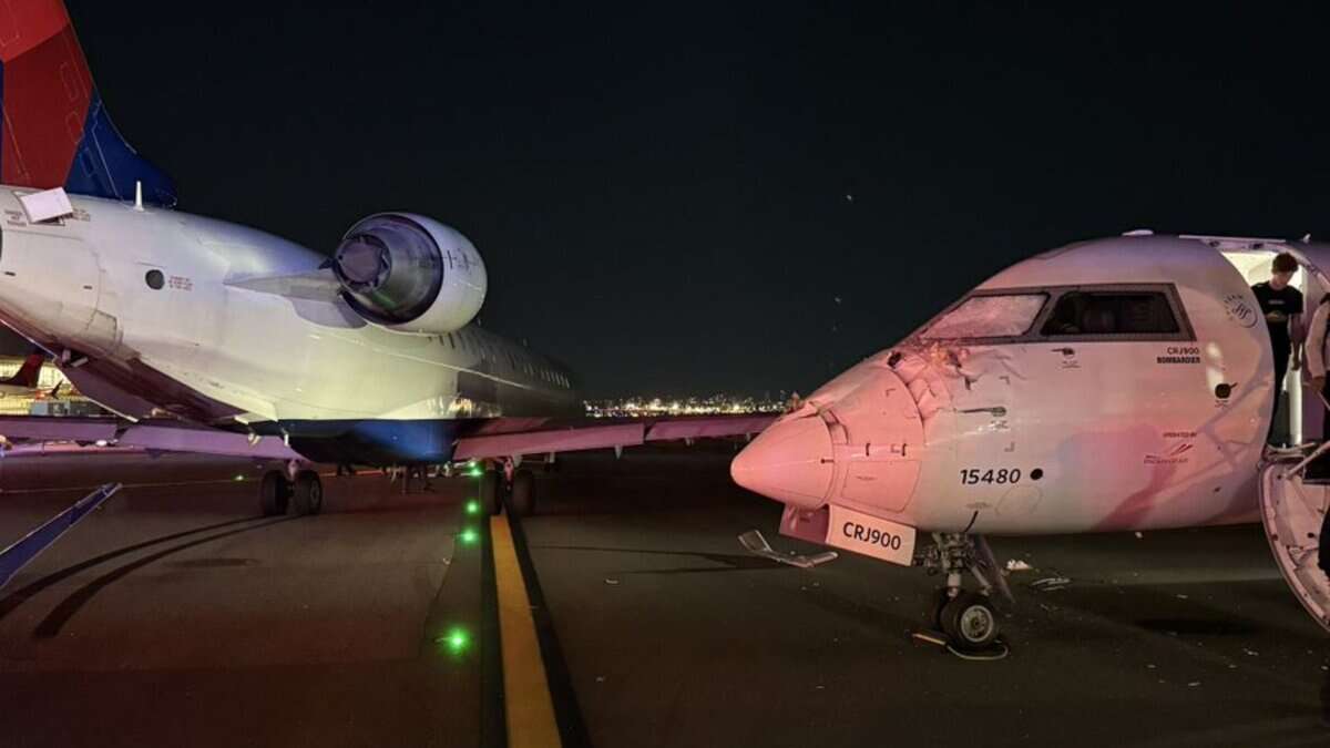 Two Delta planes collide on New York airport runway; one injured