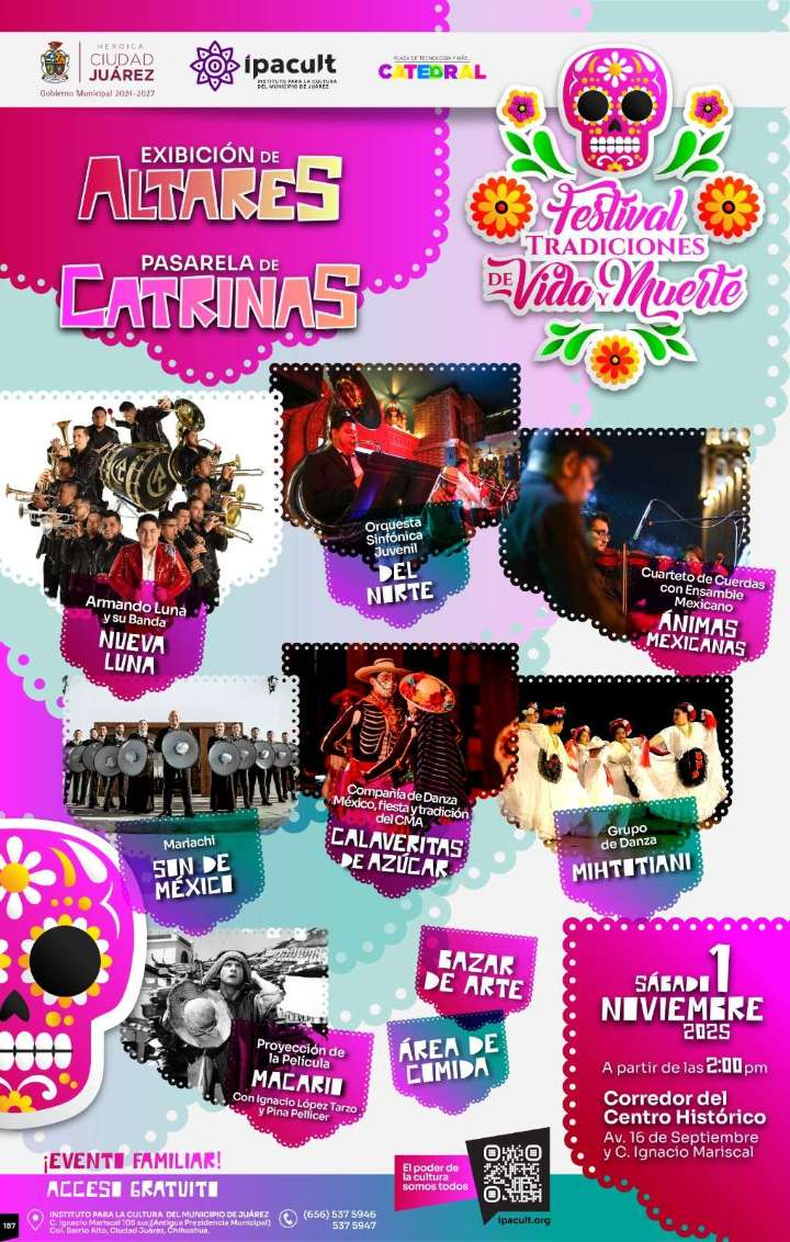 Inicia el Festival de Tradiciones de Vida y Muerte en el Centro Histórico