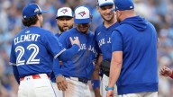 Hat trick: The Blue Jays think their 1992 World Series-style caps are a lucky charm