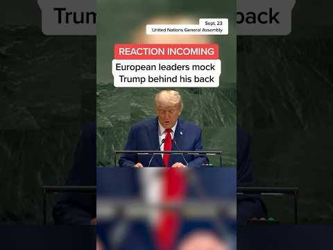 European leaders mock Trump behind his back