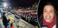 Eugenia Quevedo encantada con el público en General Villegas (VIDEO)