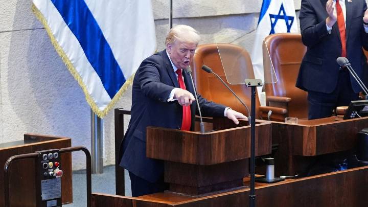 Expulsan a miembro del parlamento de Israel que interrumpió discurso de Donald Trump