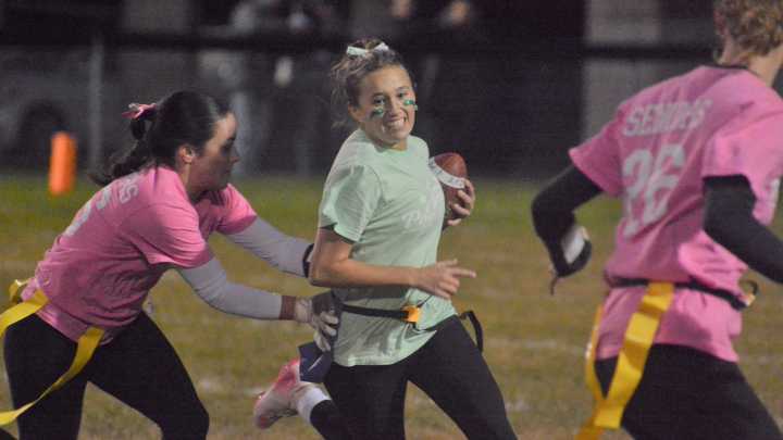 PHOTOS: Cheboygan High School seniors, juniors finish 2025 powder puff football game