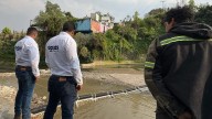 Instalan retenedoras de basura en la presa “El Capulín”