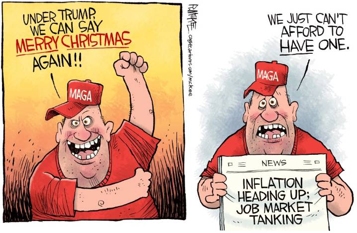 Cartoonist’s take: ‘Merry MAGA Christmas’