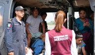 En Poza Rica, Veracruz, Presidente Claudia Sheinbaum supervisa entrega de ayuda humanitaria y traslados médicos