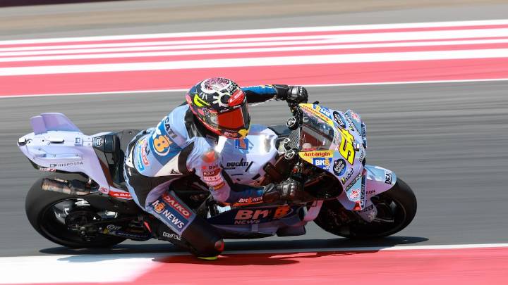 Fermín Aldeguer logra su primera victoria en MotoGP en una carrera accidentada para el campeón Marc Márquez