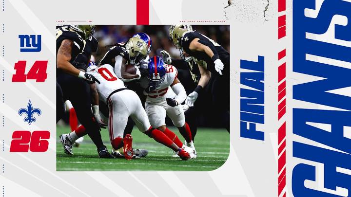 Instant Analysis: Giants fall to Saints, 26