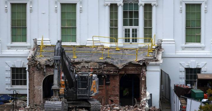 Some White House ballroom contractors go underground