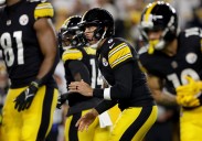 Steelers offensive line happy to be the only ones hitting Aaron Rodgers lately