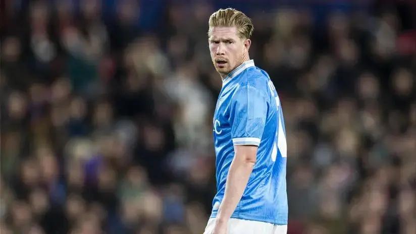 Sensible baja en Napoli: Kevin De Bruyne sufrió lesión en penal ejecutado ante Inter de Milán