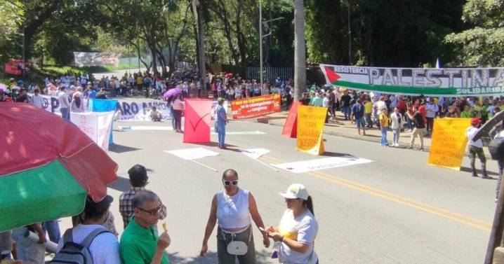 Movilización en Bucaramanga: horarios y cierres viales por marcha en apoyo a Palestina