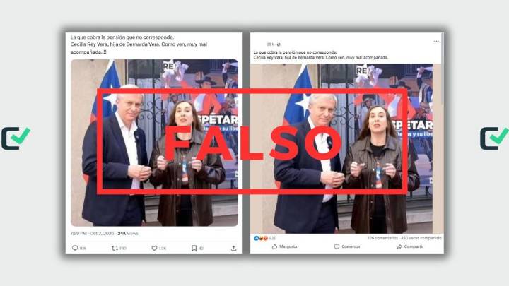 Falso: mujer que aparece con Kast no es hija de Bernarda Vera, es una core de Santiago