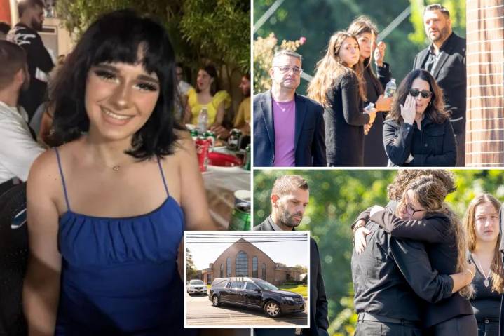 NJ teen girl in hit-and-run death hailed as 'wonderful young lady' as weeping relatives, friends gather for funeral