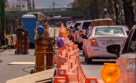 FOTOS: En medio del caos vehicular, así avanzan las obras de la Calzada Flotante por Tlalpan