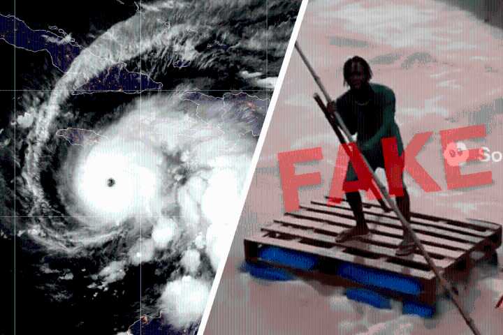 Don’t fall for these AI-generated videos of Hurricane Melissa (Video)