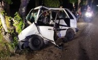 Dos personas murieron al chocar vehículo contra un árbol en la Troncal 10 en Bermúdez
