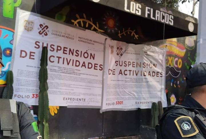 Operativos nocturnos en CDMX dejan 9 clausuras y 10 suspensiones en comercios