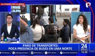 Paro de Transportistas: Poca presencia de buses en Lima Norte