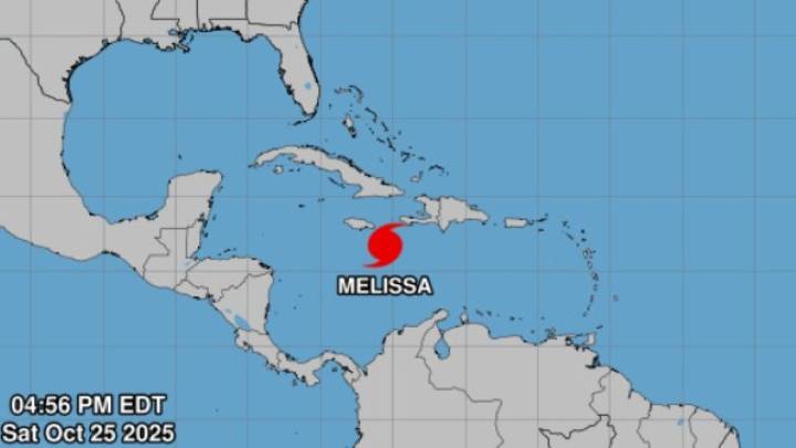 Melissa se convierte en huracán en el Caribe