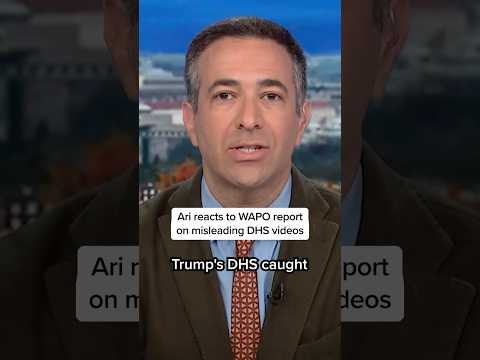 Ari reacts to WAPO report on misleading DHS videos