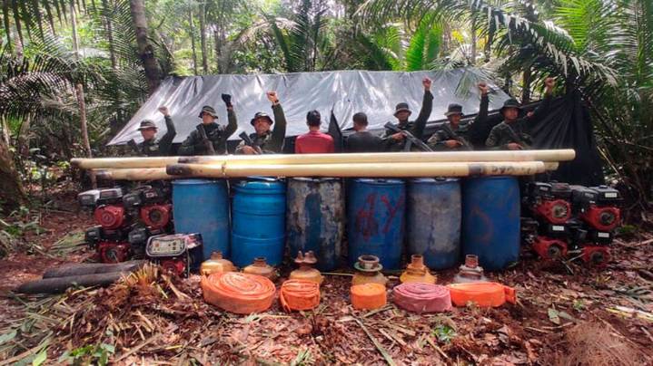 FANB destruye campamento minero en Amazonas