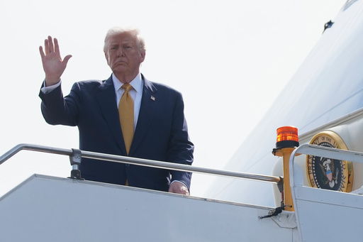 The Latest: Trump set to arrive in Japan, where he'll meet new Prime Minister Takaichi