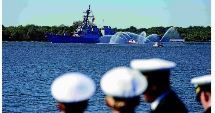 Ship parade kicks off Navy, Marine celebrations