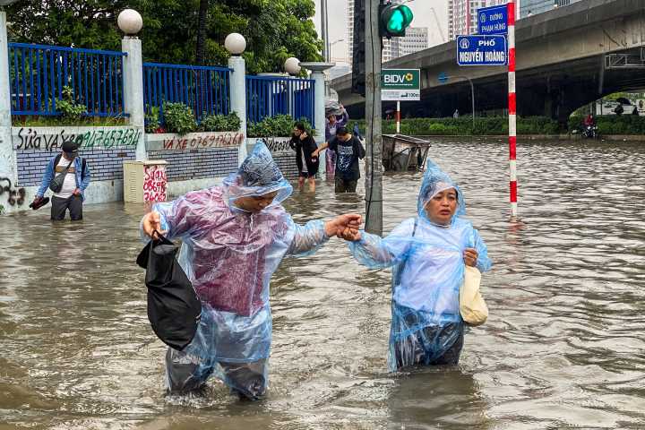Floods kill three after typhoon rains in northern Vietnam