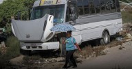 Camión con estudiantes se queda sin frenos