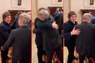 “¡Qué hacés Roger!”, el efusivo saludo de Milei a Frigerio