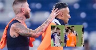 Sergio Ramos y Keylor Navas se encaran al finalizar el partido para intercambiar camisetas