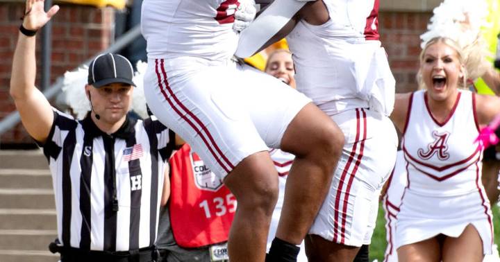 Alabama beats No. 14 Missouri 27-24 behind Simpson's 3 TDs