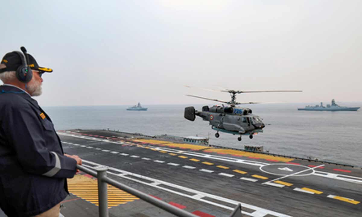 PM Modi consolidates govt's defence indigenisation policy in personal outreach with sea warriors