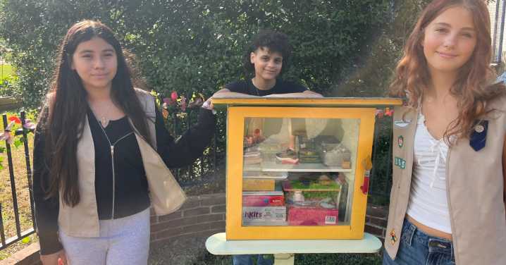 Girl Scouts Launch Little Free Art Supplies Box in Fort Hunt