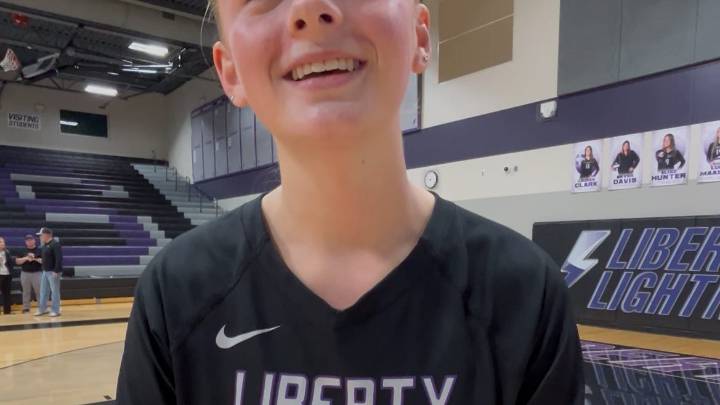 Iowa City Liberty's Ellie Wilson talks win over Dubuque Hempstead