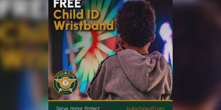 Free child ID wristband available for fairgoers, says Bulloch Co. Sheriff’s Office