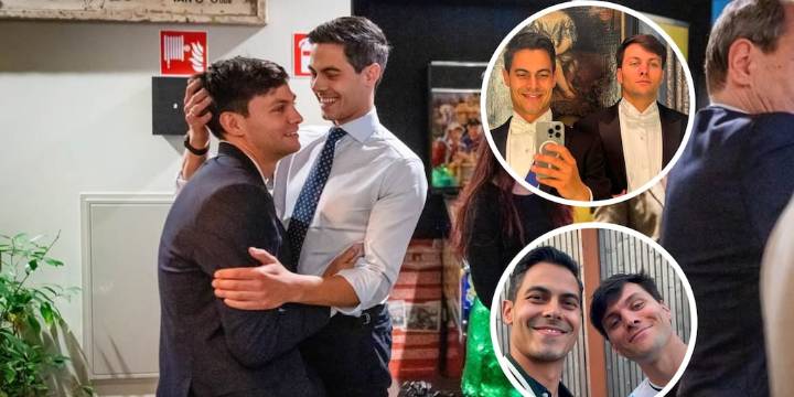 El romántico festejo del jugador argentino Nicolás Keenan tras la histórica elección que convertiría a su pareja Rob Jetten en primer ministro de Países Bajos