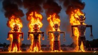 Symbolic Blow Against 'Demon Of Drugs': Punjab Police Mark Dussehra With Fourth Effigy