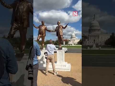 Trump And Epstein Sculpture Reappears On National Mall